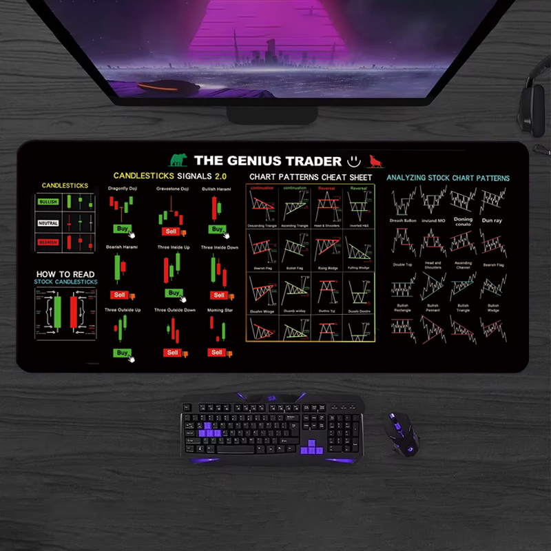 Home Office Keyboard And Mouse - Alfombrilla de ratón de cuero EXCO