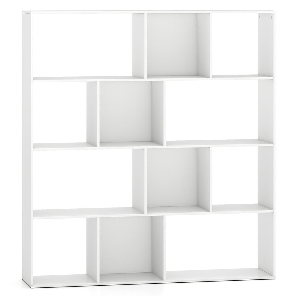 Bookcase Wood Shelf - Estantería Abierta Moderna con Compartimentos de
