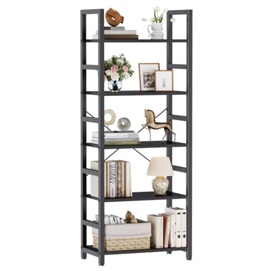 Home Office Room - Estantería de 5 Niveles, Librería Moderna