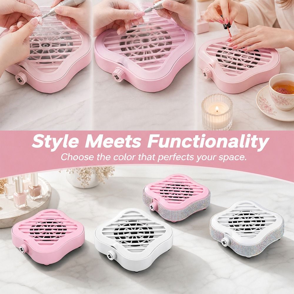 Usb Desk Fan - Mini Aspiradora para Uñas, Conexión USB,