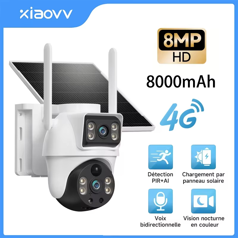 Home Office Zoom - Cámara IP Solar para Exteriores XIAOVV