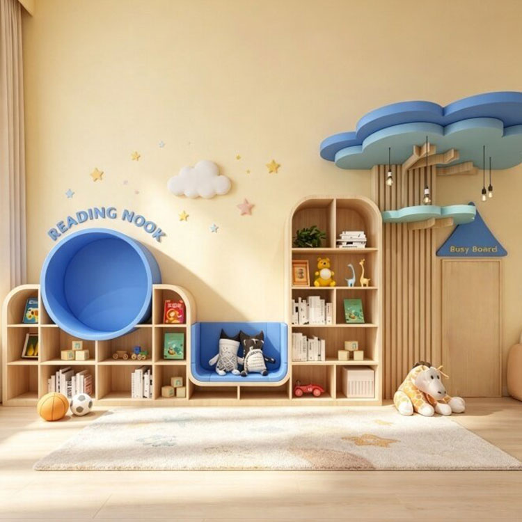 Bookcase Wood Shelf - Estantería de Madera Motley Montessori para