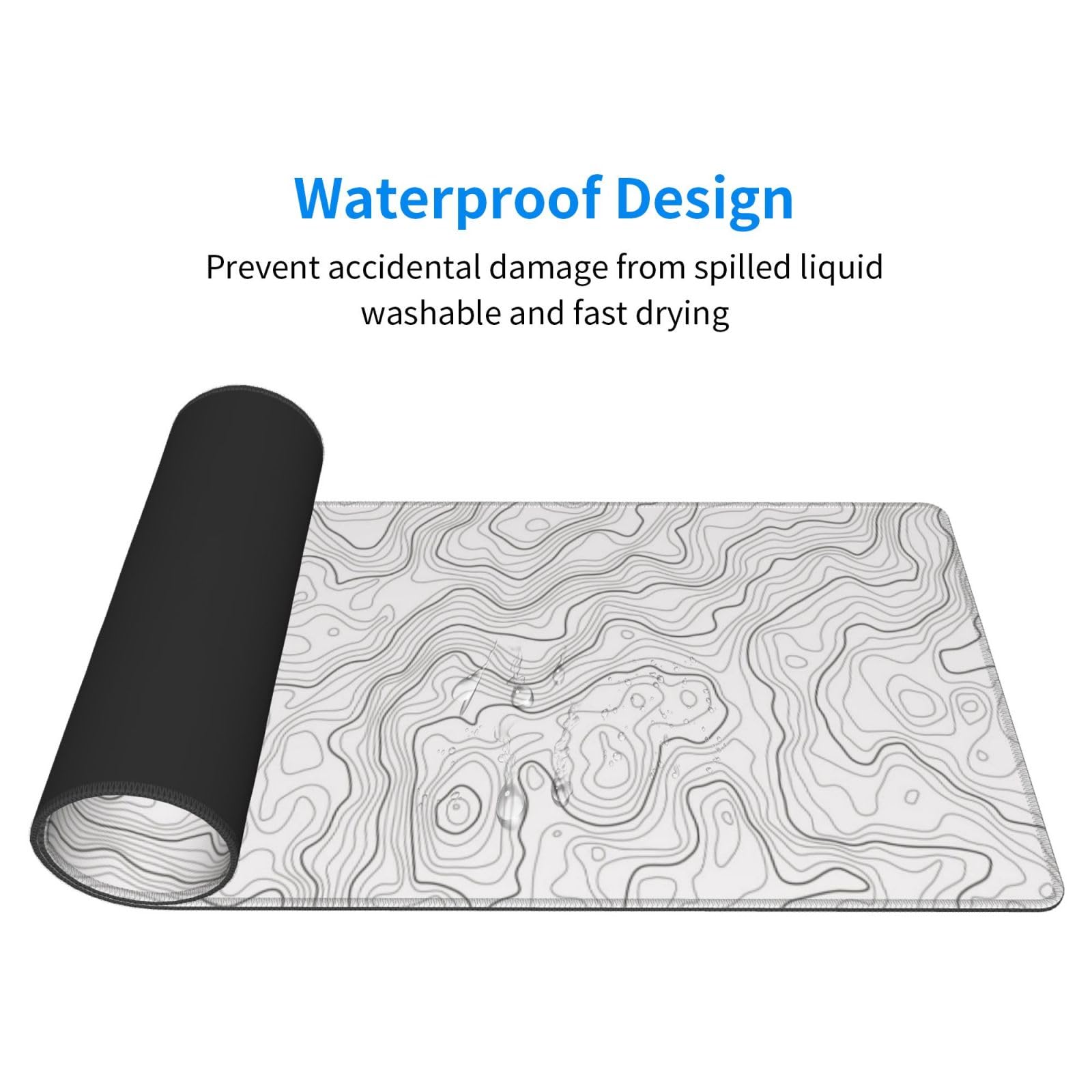 Mapa de contorno topográfico b - Mousepad Xl Extended reseña y precio