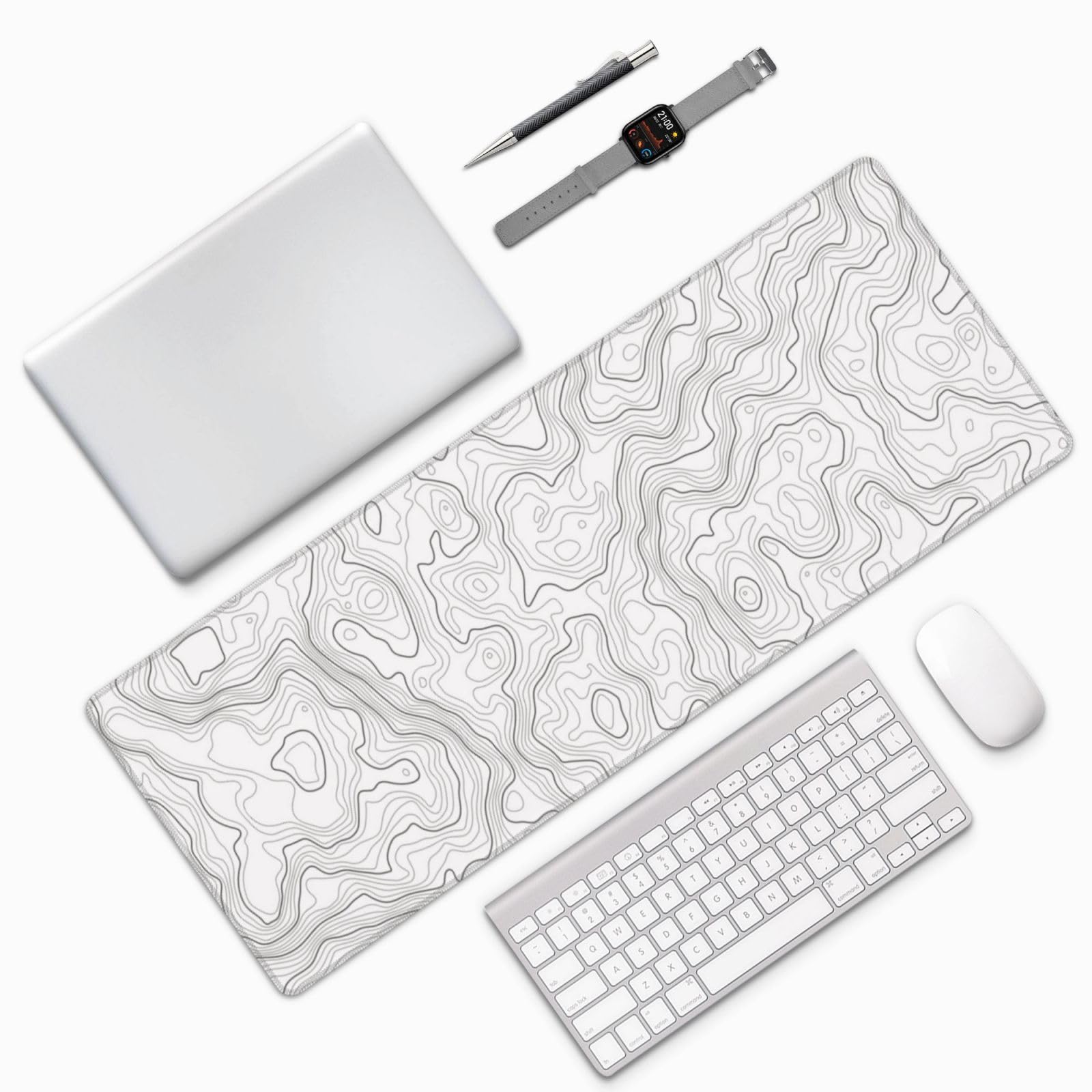 Mapa de contorno topográfico b - Mousepad Xl Extended reseña y precio