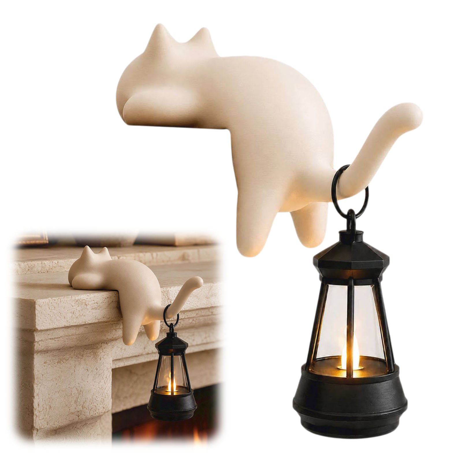 Lámpara con Forma de Gato, Fig - Home Office Bookshelves reseña y precio