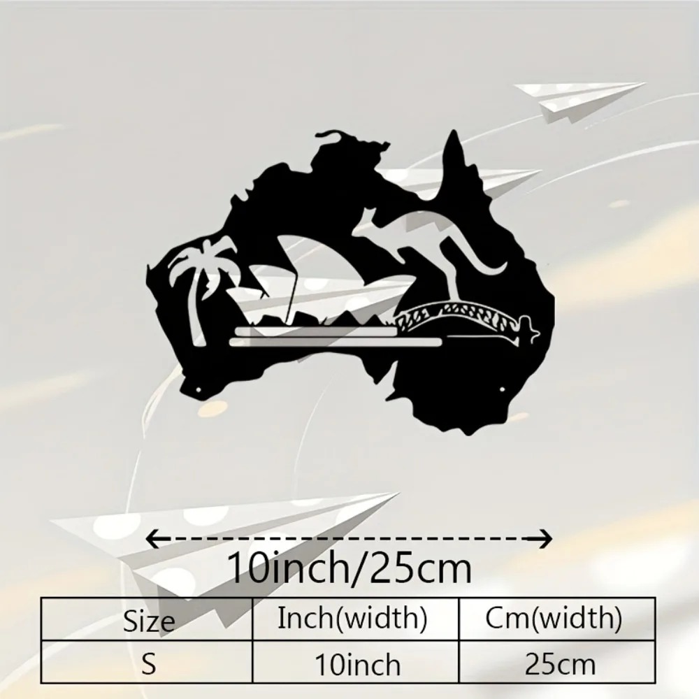 Arte de pared de metal con dis - Home Office Australia reseña y precio