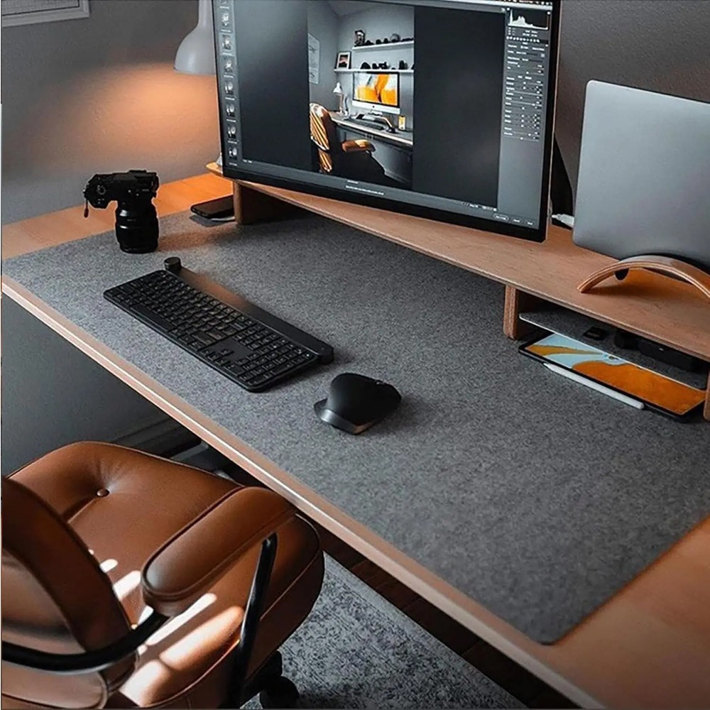Alfombrilla de fieltro para es - Home Office Keyboard And Mouse reseña y precio