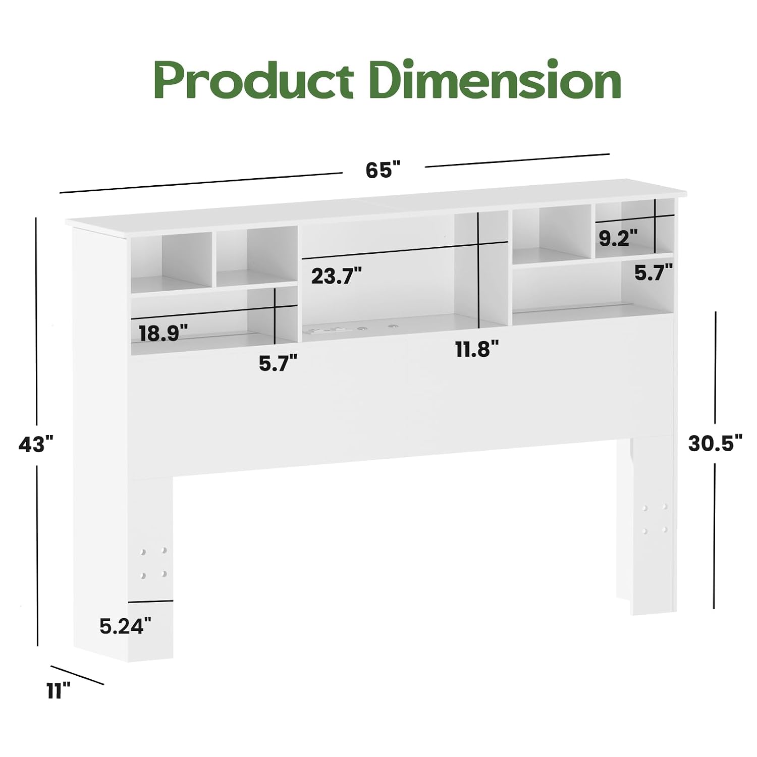 Cabecero tamaño Queen, estante - Bookcase Wood Shelf reseña y precio
