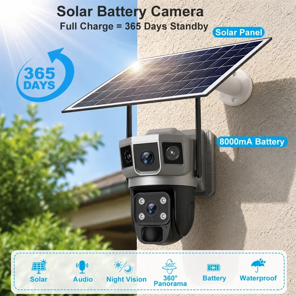 Cámara V380 4K con 3 Pantallas - Home Office Zoom reseña y precio