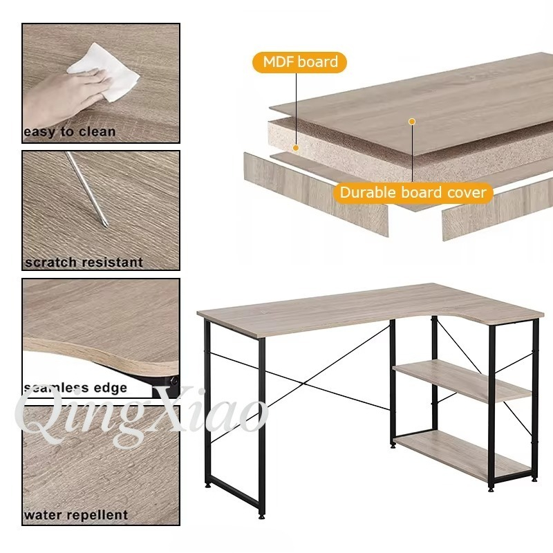 Escritorio esquinero en forma  - Home Office Bookshelves reseña y precio