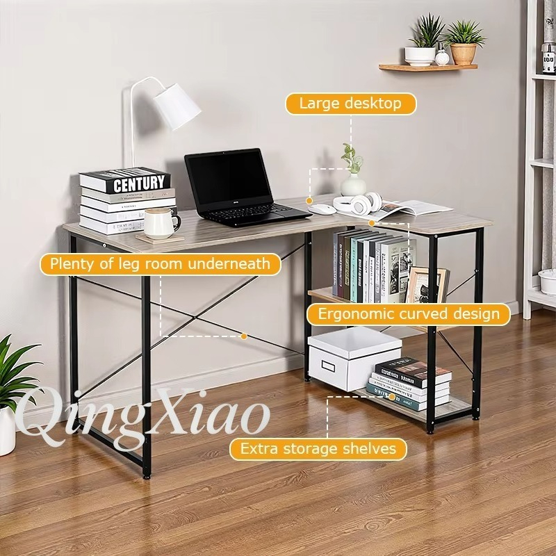Escritorio esquinero en forma  - Home Office Bookshelves reseña y precio
