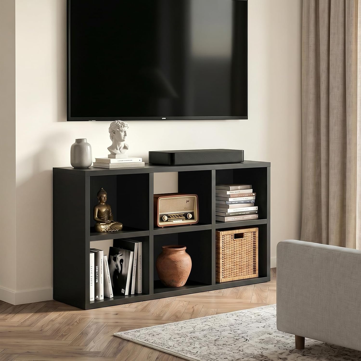 Organizador de Almacenamiento  - Bookcase Wood Shelf reseña y precio