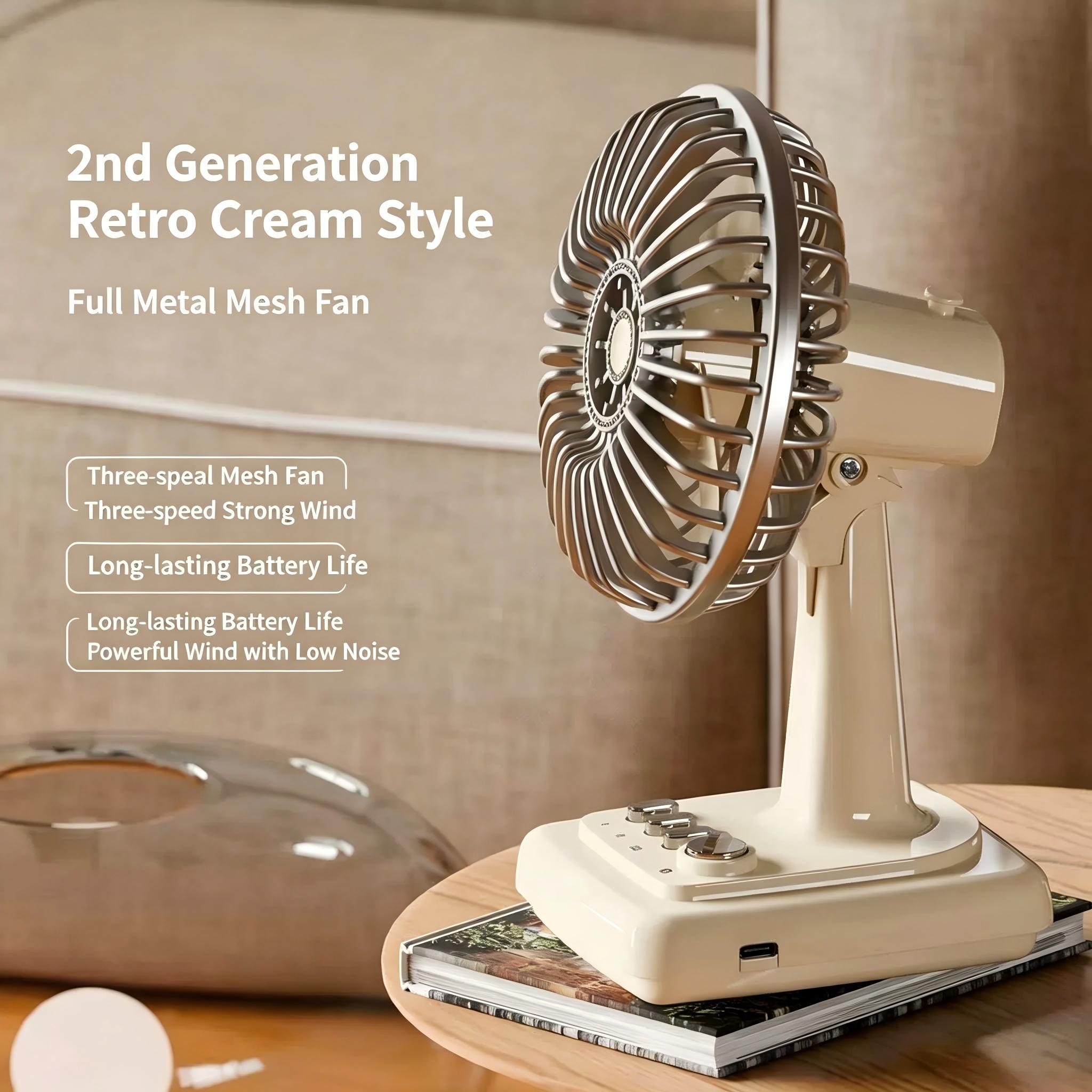 Ventilador de Escritorio Retro - Usb Desk Fan reseña y precio