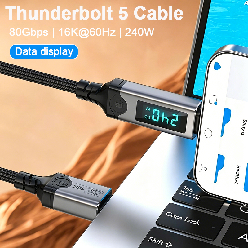 Cable USB Tipo C Thunderbolt 5 - Home Office Dictionary reseña y precio