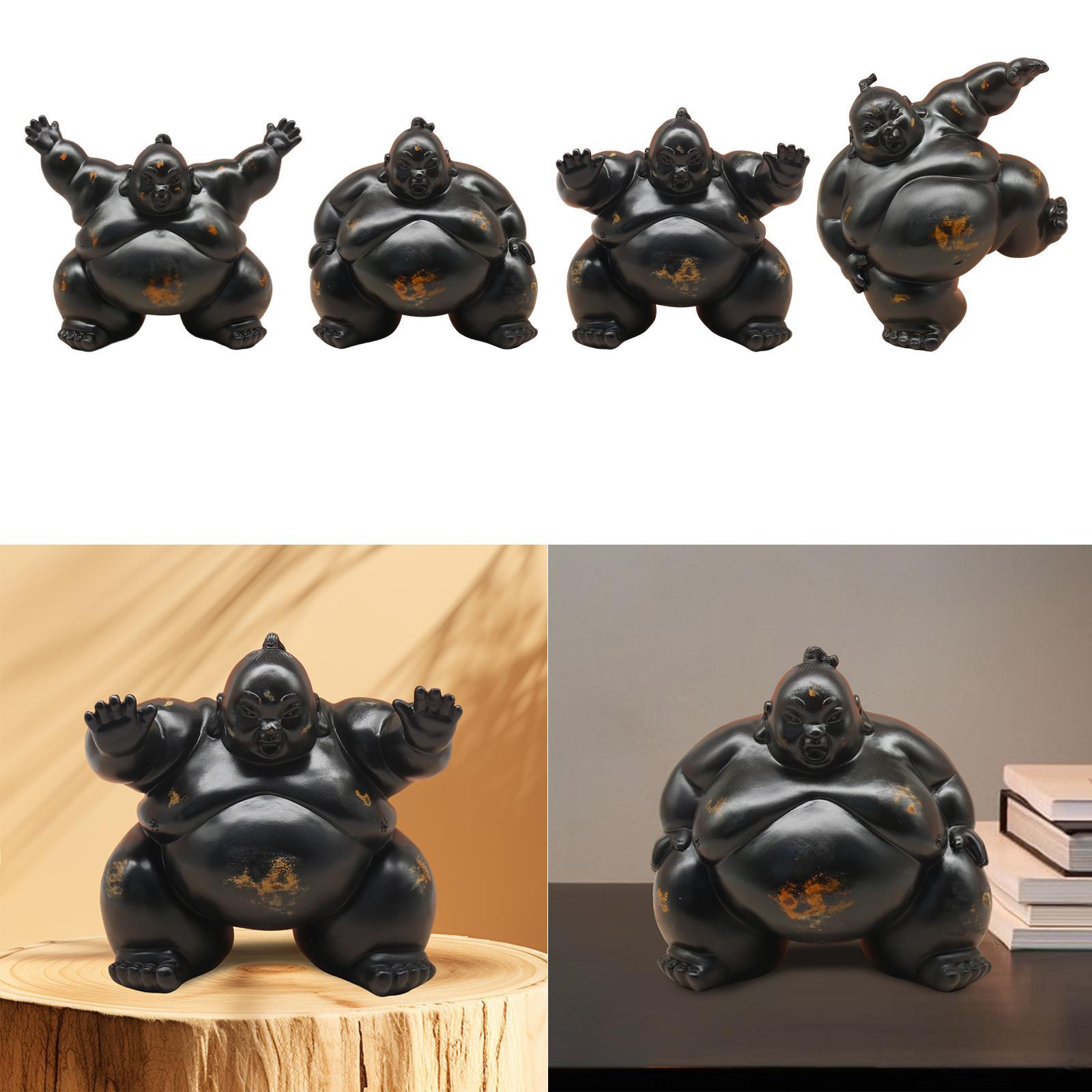 Estatua de Sumo, Regalo de Ina - Home Office Bookshelves reseña y precio