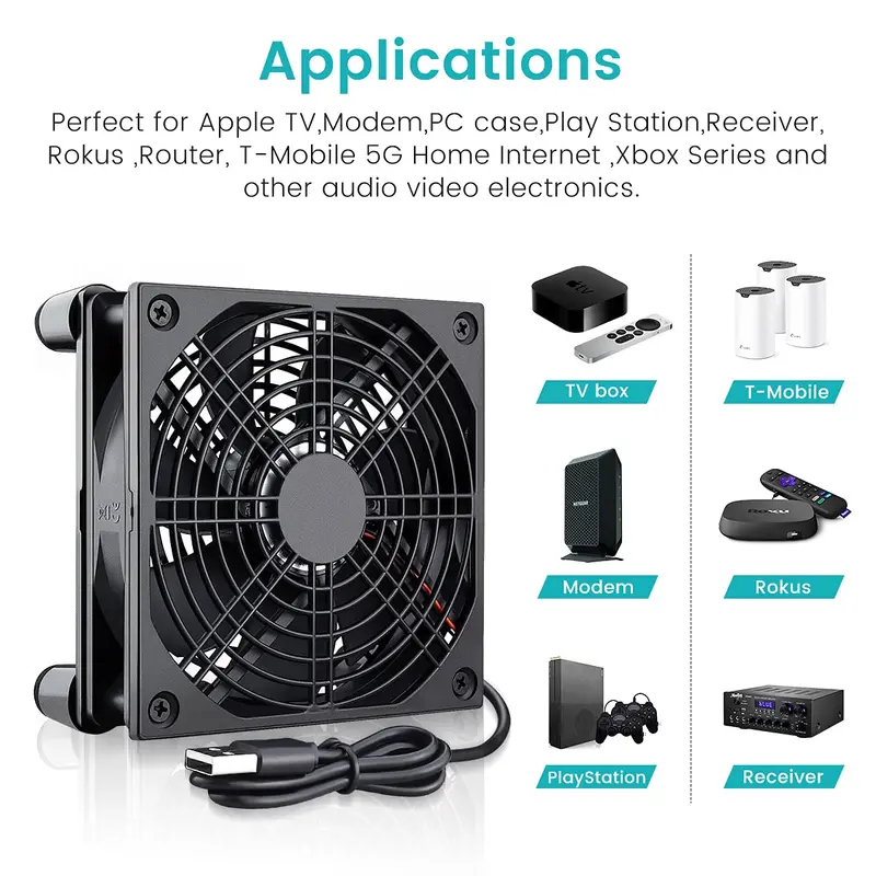 Ventilador USB para PC de 120  - Usb Desk Fan reseña y precio