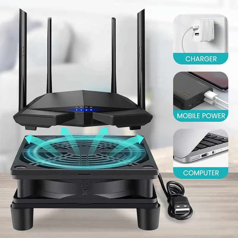 Ventilador USB para PC de 120  - Usb Desk Fan reseña y precio