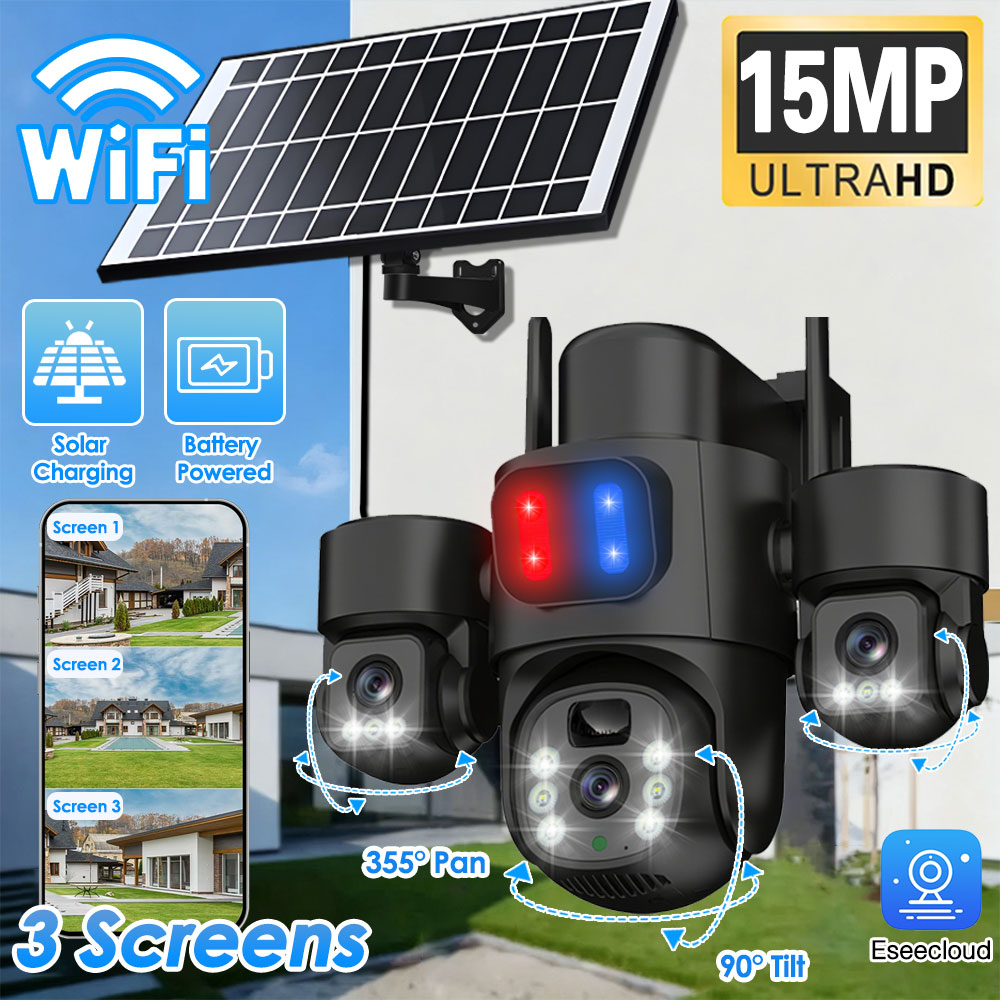 Cámara PTZ Solar WIFI para ext - Home Office Zoom reseña y precio