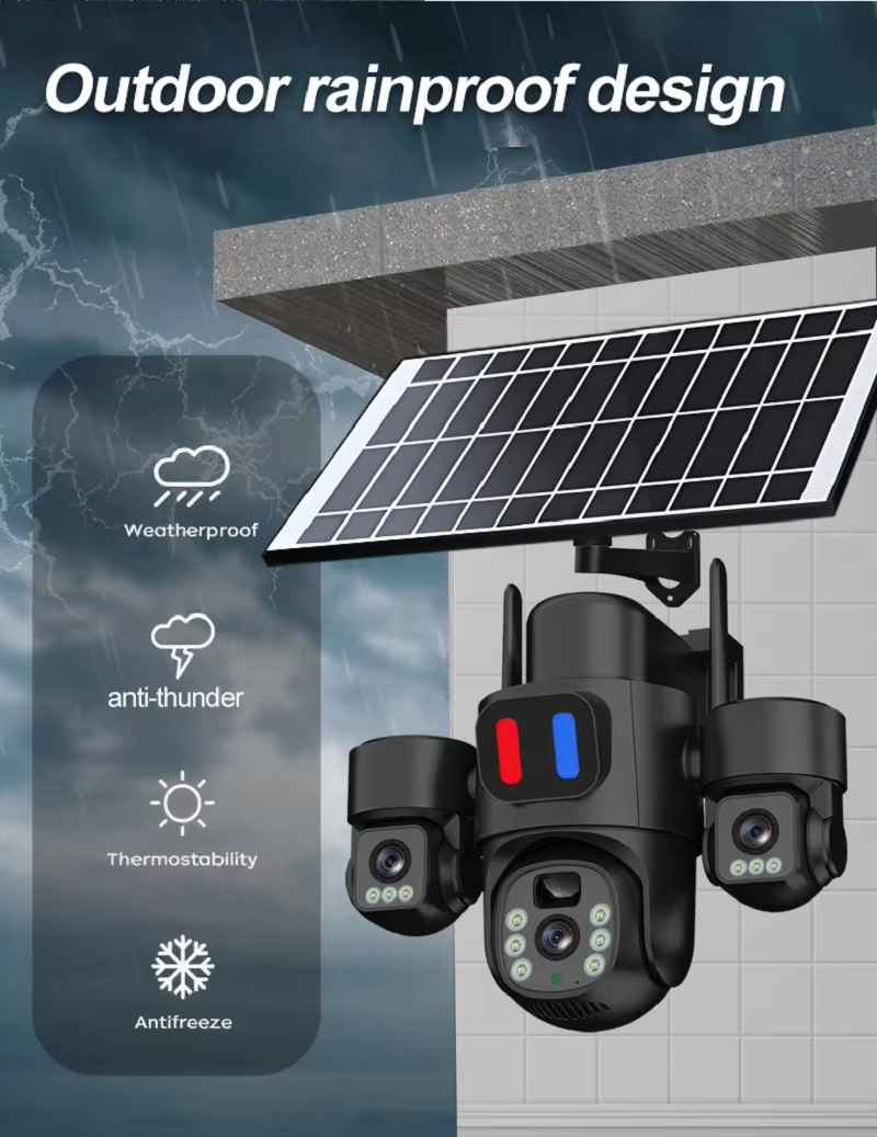 Cámara PTZ Solar WIFI para ext - Home Office Zoom reseña y precio
